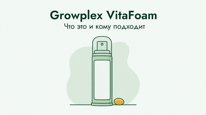 Обзор пены миноксидила Growplex VitaFoam