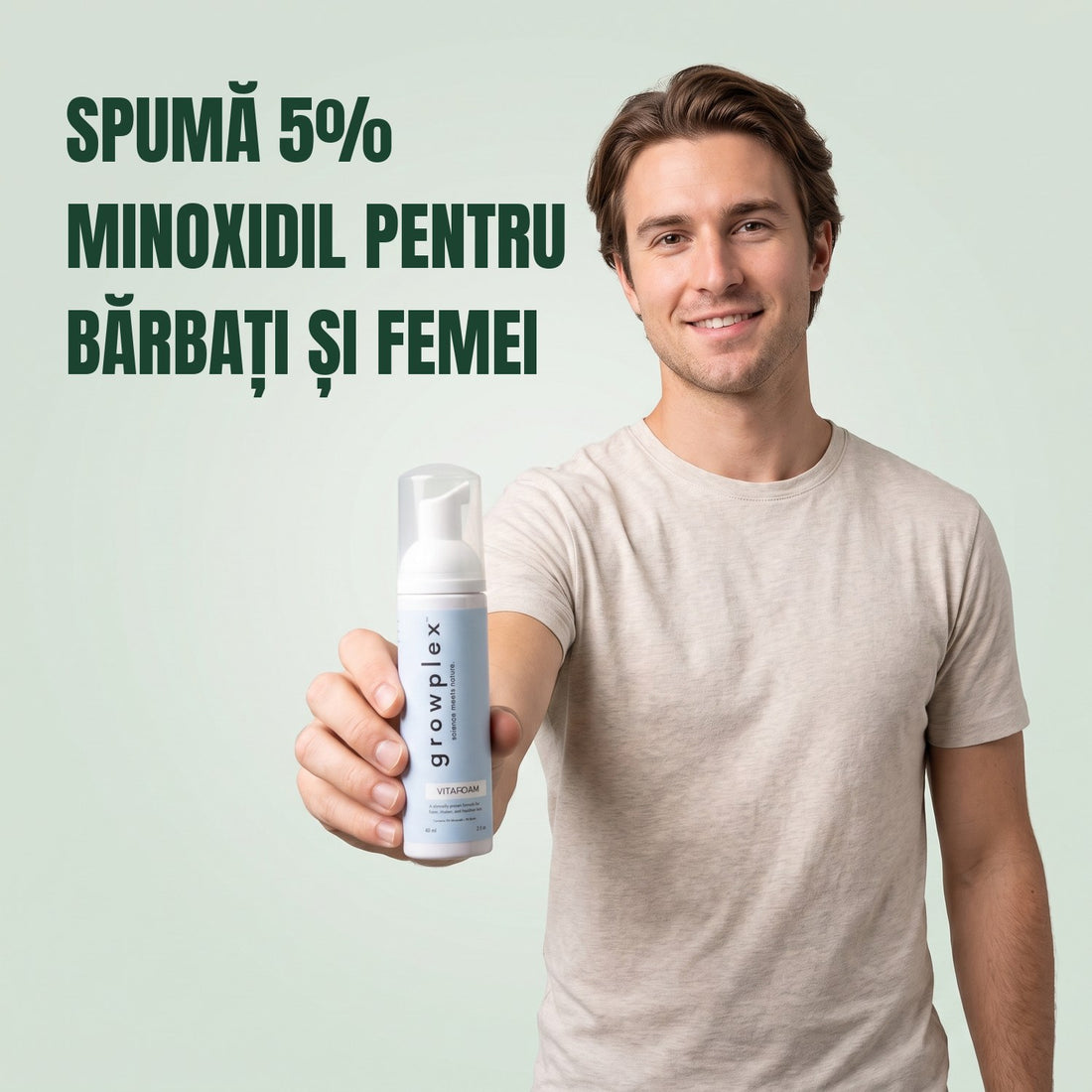 Growplex VitaFoam Minoxidil Foam 5% for Women & Men - 12 Month Supply