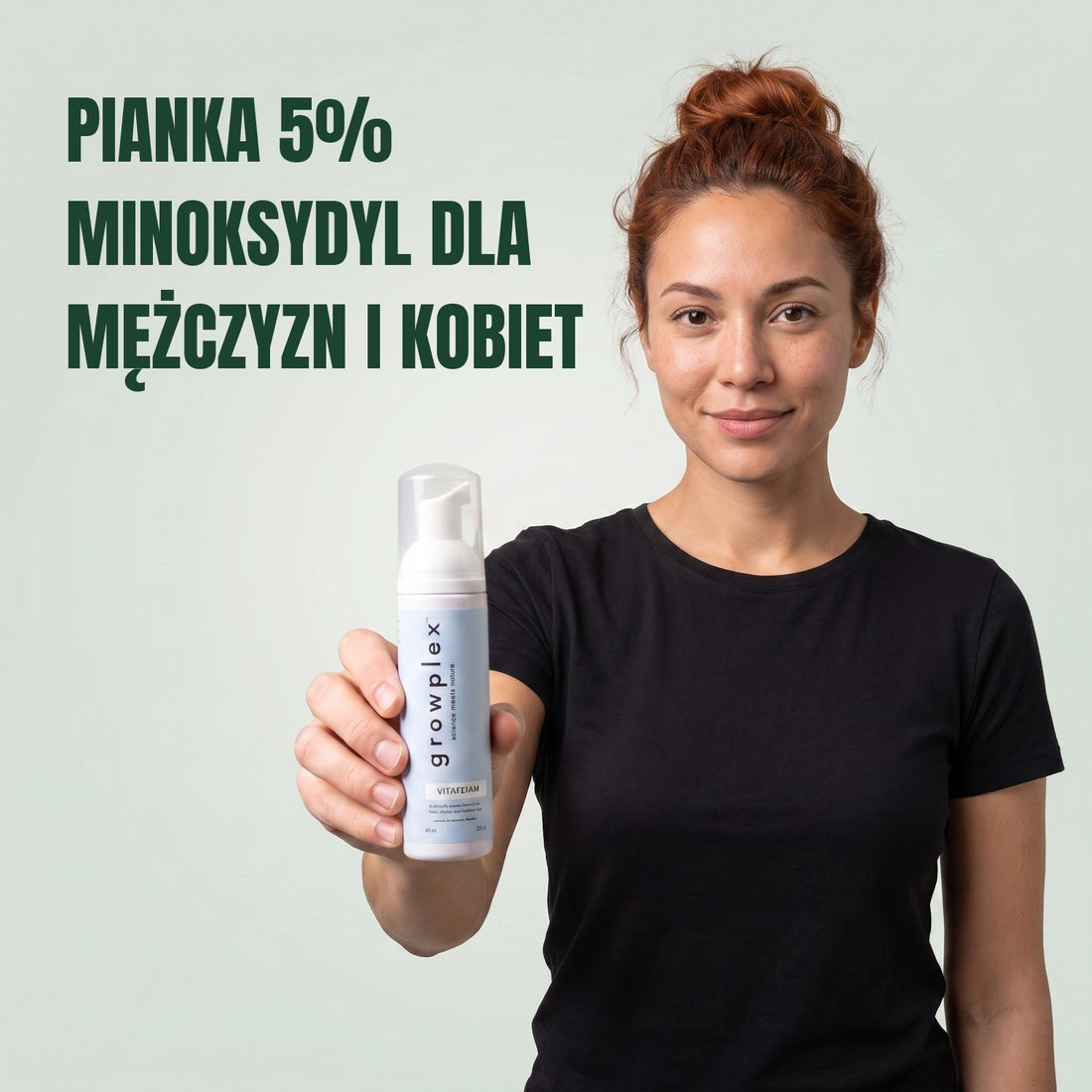 Growplex VitaFoam, pianka z minoksydylem 5% dla kobiet i mężczyzn - zapas na 6 miesięcy, 6 x 60 ml