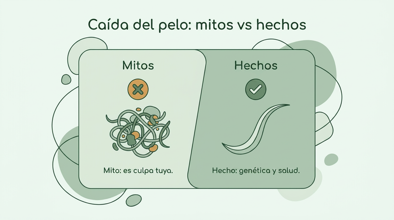 Mitos frente a verdades sobre la caída del cabello