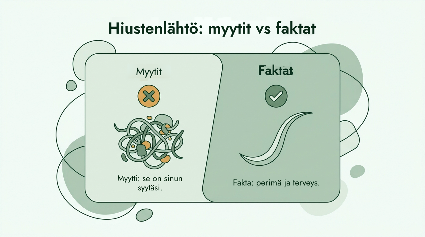 Hiustenlähdön myytit ja faktat