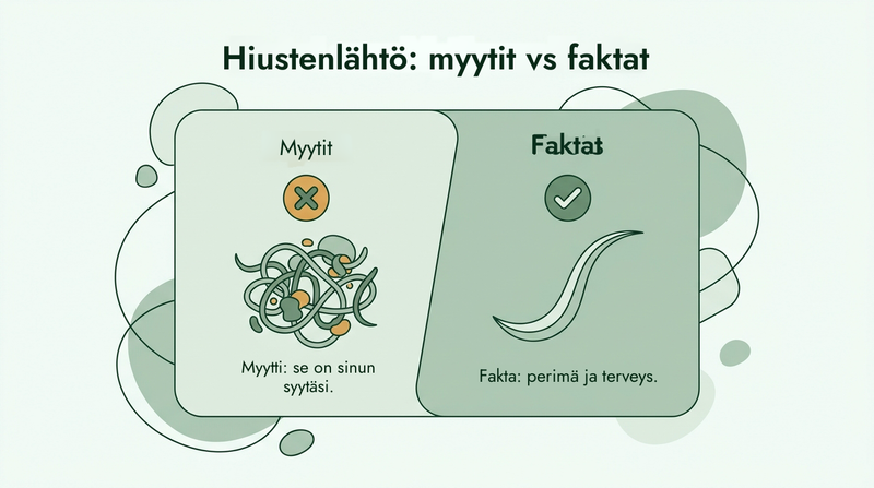 Hiustenlähdön myytit ja faktat