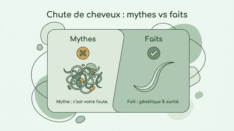 Mythes contre réalités sur la chute de cheveux