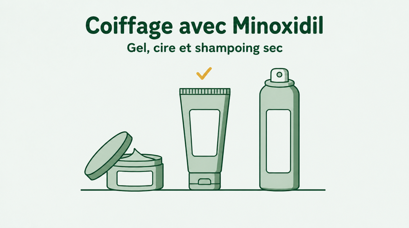 Utiliser des produits capillaires avec le minoxidil