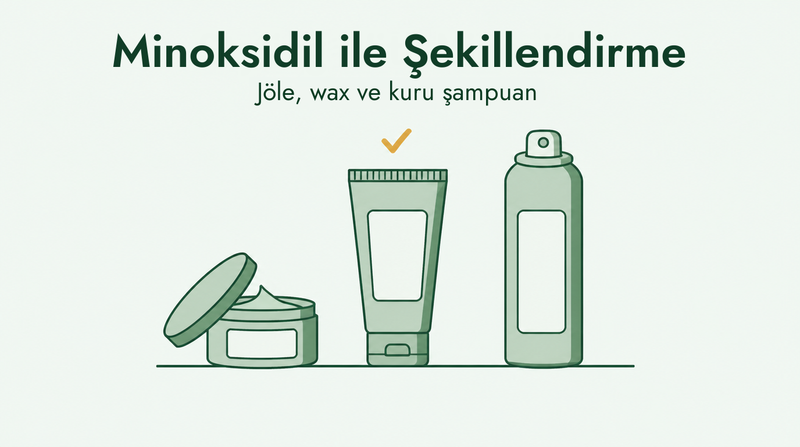 Minoksidille birlikte saç ürünü kullanımı