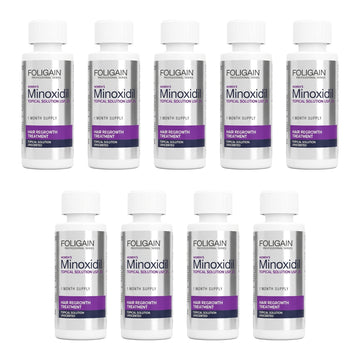 Foligain Women's Minoxidil 2% topical solution, 9 bottles - 9 month supply