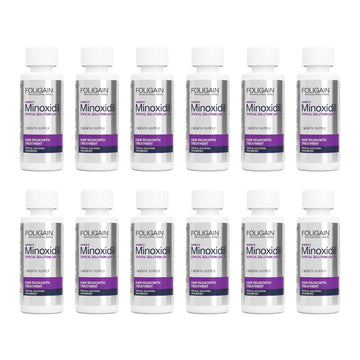 Foligain Women's Minoxidil 2% topical solution, 12 bottles - 12 month supply