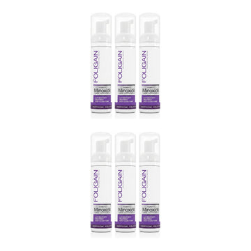 Foligain Minoxidil Foam 2% for Women - 6 month supply, 6 x 60 ml foam bottles