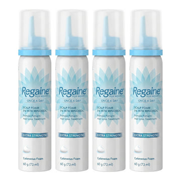 Regaine Minoxidil Foam 5% for Women - 8 month supply, 4 x 73 ml foam cans