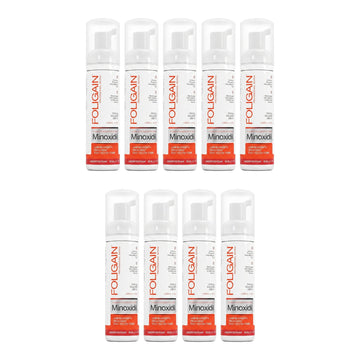 Foligain Minoxidil Foam 5% for Men - 9 month supply, 9 x 60 ml foam bottles