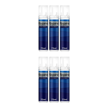 Regaine Schiuma Minoxidil 5% per Uomo - scorta per 6 mesi, 6 bombolette schiuma da 73 ml