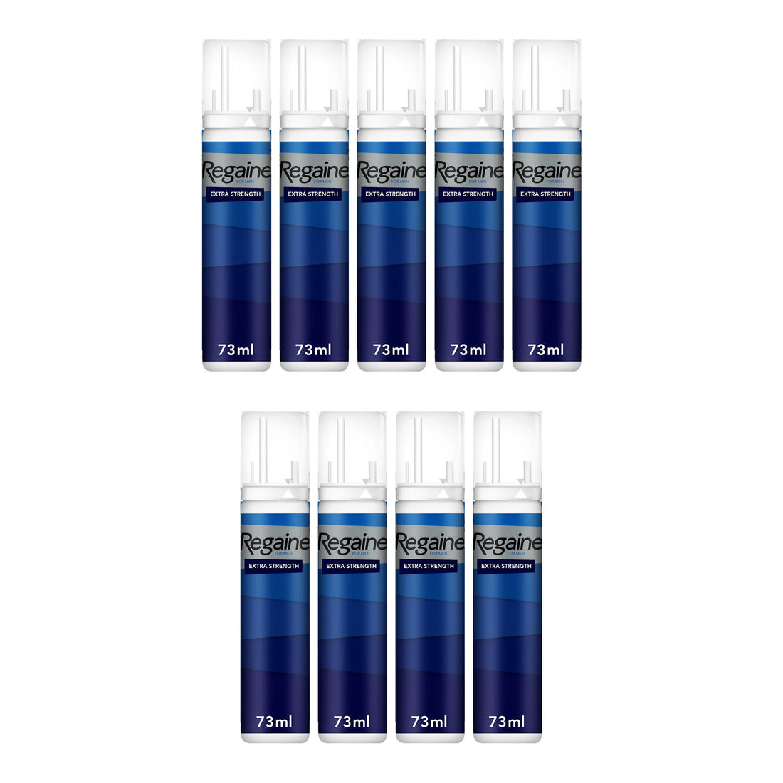 Regaine Minoxidil Foam 5% for Men - 9 month supply, 9 x 73 ml cans