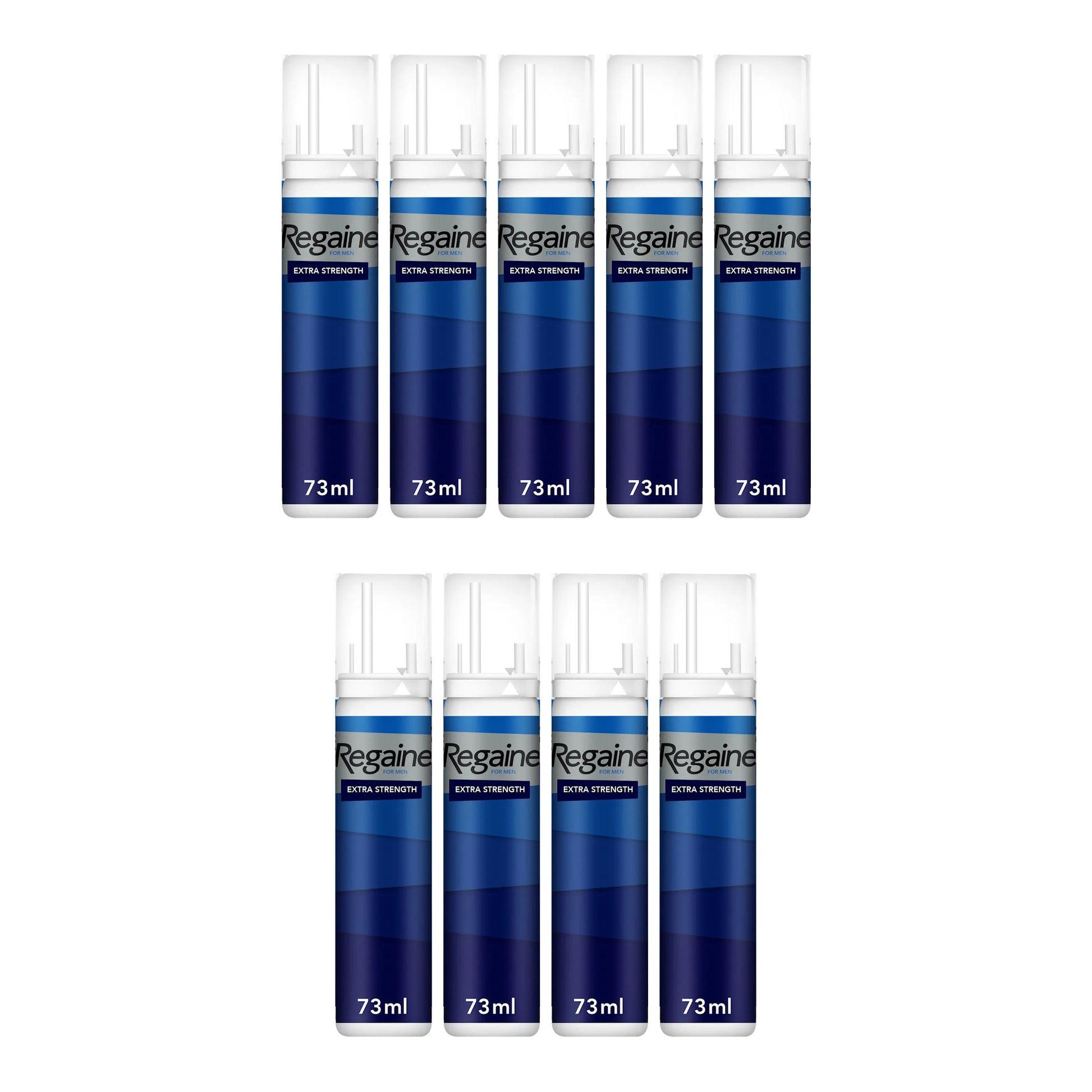 Regaine Schiuma Minoxidil 5% per Uomo - scorta per 9 mesi, 9 bombolette schiuma da 73 ml