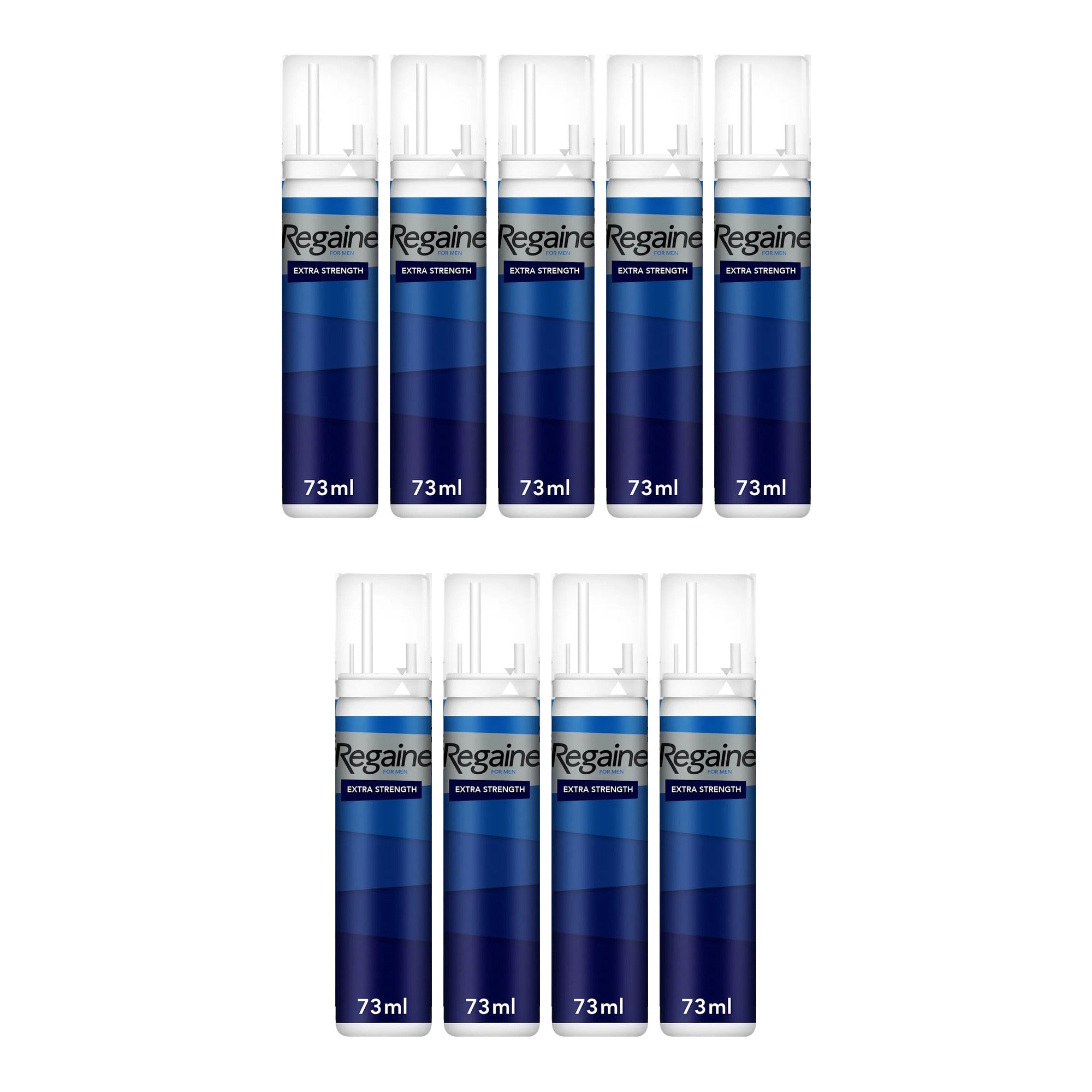 Regaine Schiuma Minoxidil 5% per Uomo - scorta per 9 mesi, 9 bombolette schiuma da 73 ml