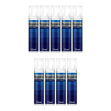 Regaine Schiuma Minoxidil 5% per Uomo - scorta per 9 mesi, 9 bombolette schiuma da 73 ml