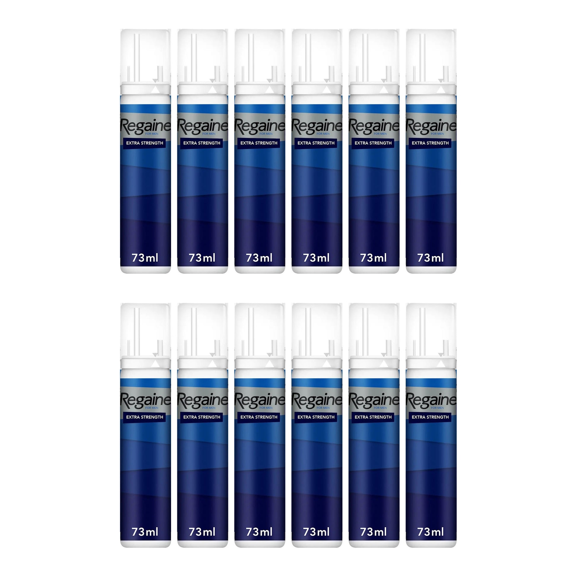 Regaine Schiuma Minoxidil 5% per Uomo - scorta per 12 mesi, 12 bombolette schiuma da 73 ml