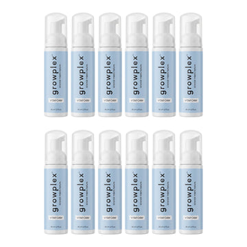 Growplex VitaFoam Minoxidil Foam 5% for Women & Men - 12 month supply, 12 x 60 ml foam bottles
