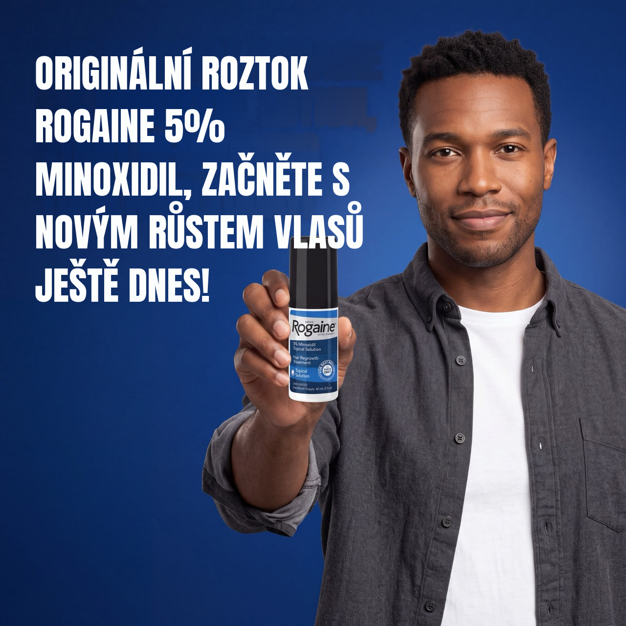 Roztok Rogaine Minoxidil 5% pro muže – zásoba na 12 měsíců