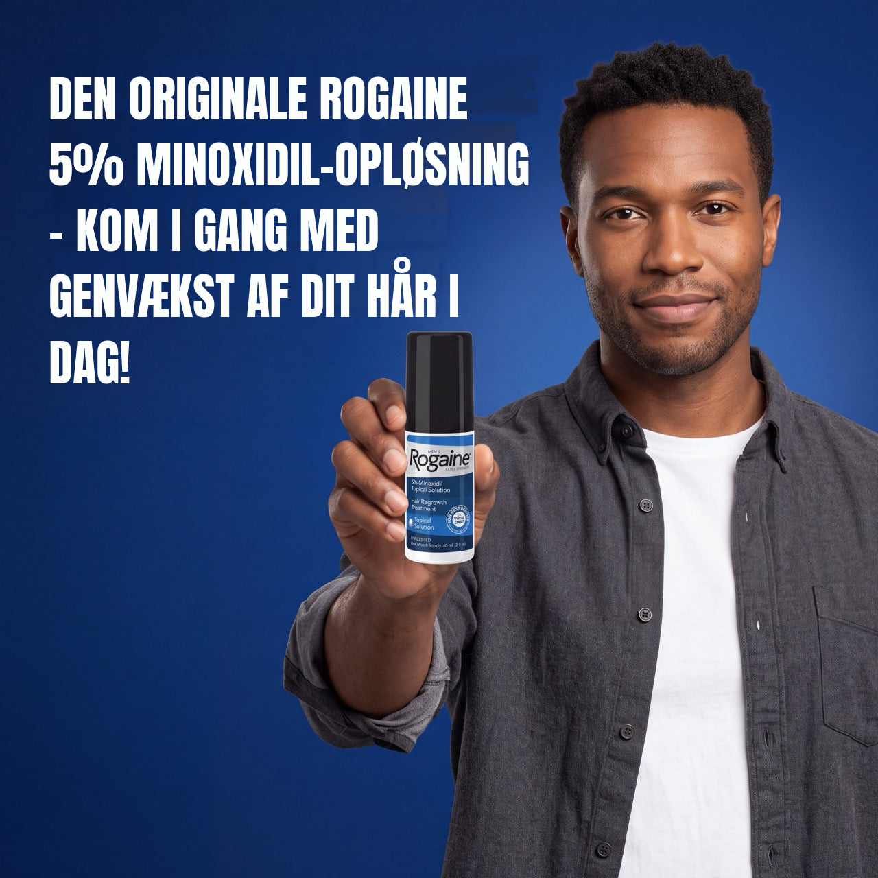 Rogaine Minoxidil Opløsning 5% til mænd - 12 måneders forbrug