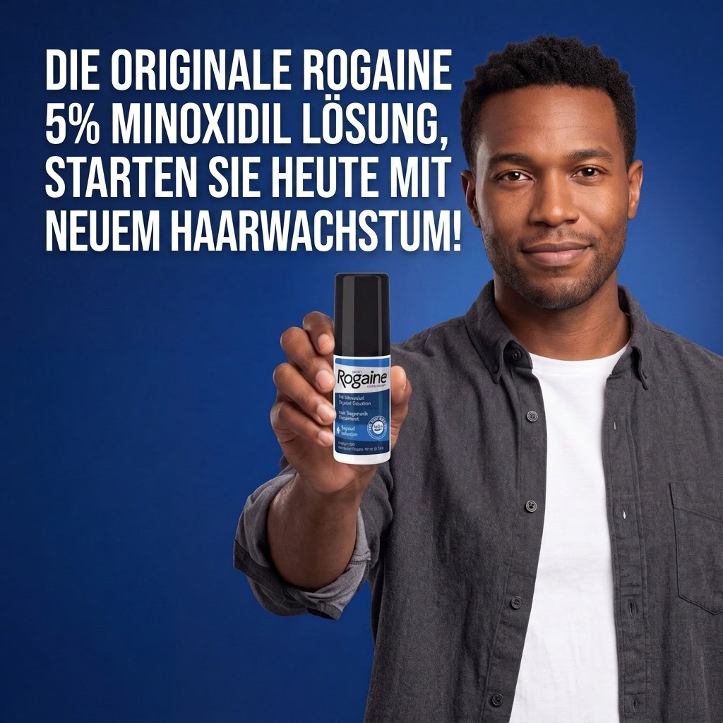 Rogaine Minoxidil Lösung 5% für Männer – 6 Monatsvorrat