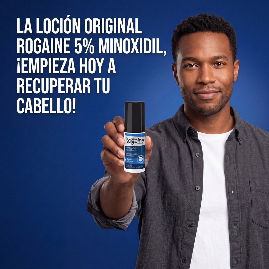 Rogaine Loción de Minoxidil 5% para Hombres – Suministro para 9 Meses