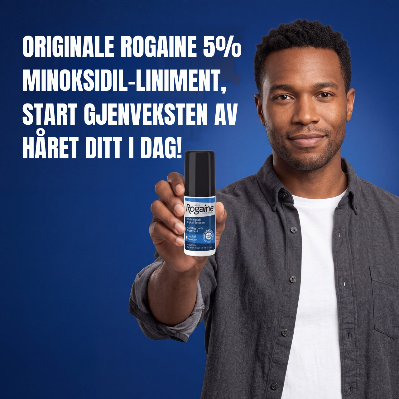Rogaine Minoksidil Liniment 5% for Menn - 12 Måneders Forbruk