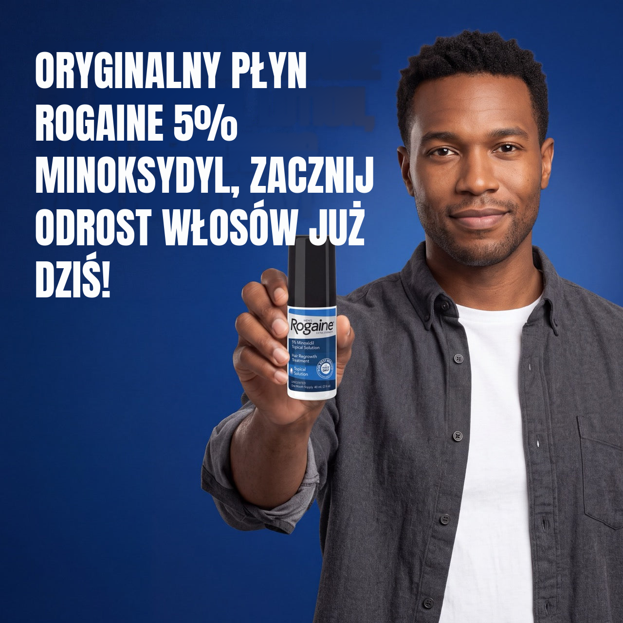 Rogaine Minoksydyl Płyn 5% dla Mężczyzn - zapas na 12 miesięcy
