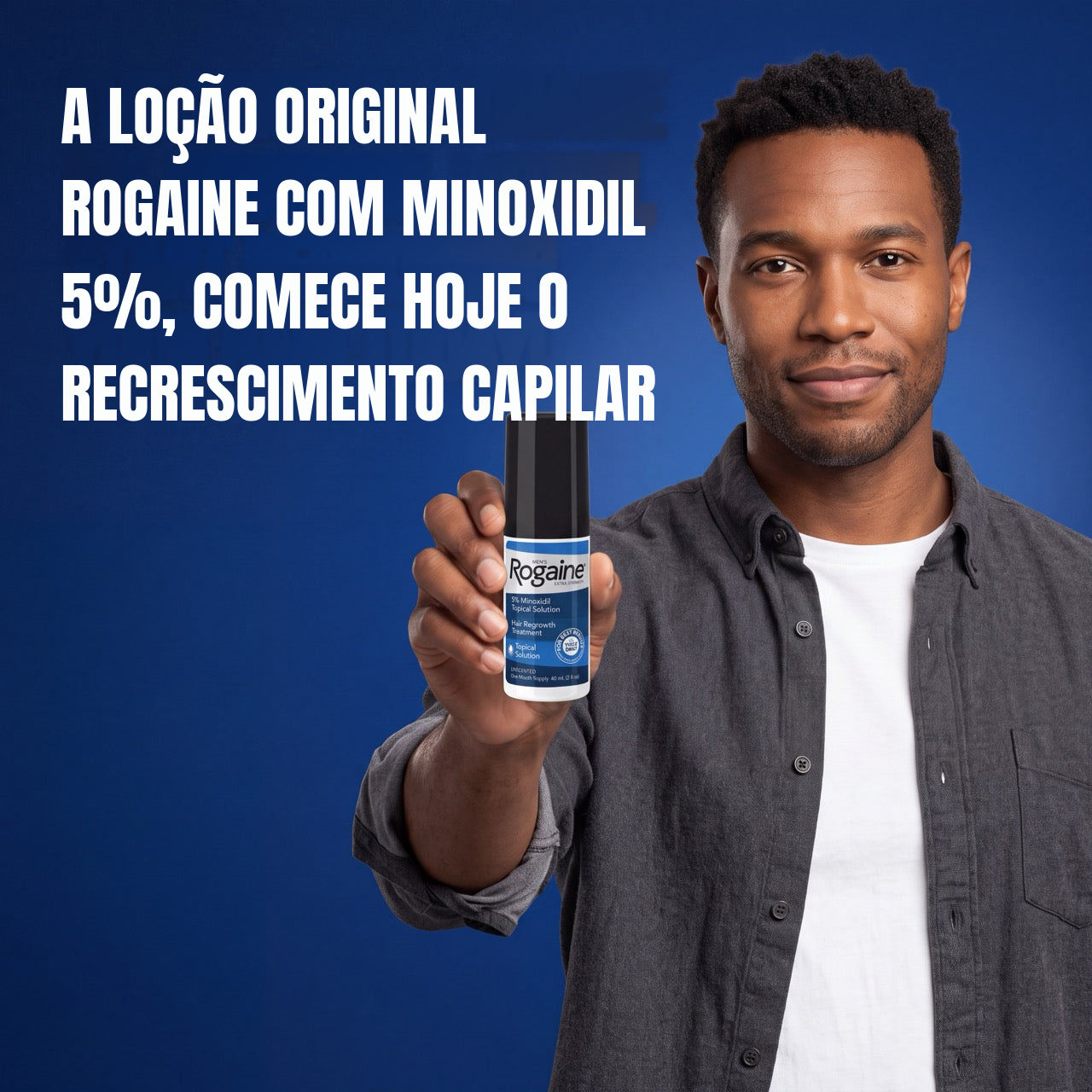 Rogaine Loção de Minoxidil 5% para Homens - Fornecimento para 12 Meses