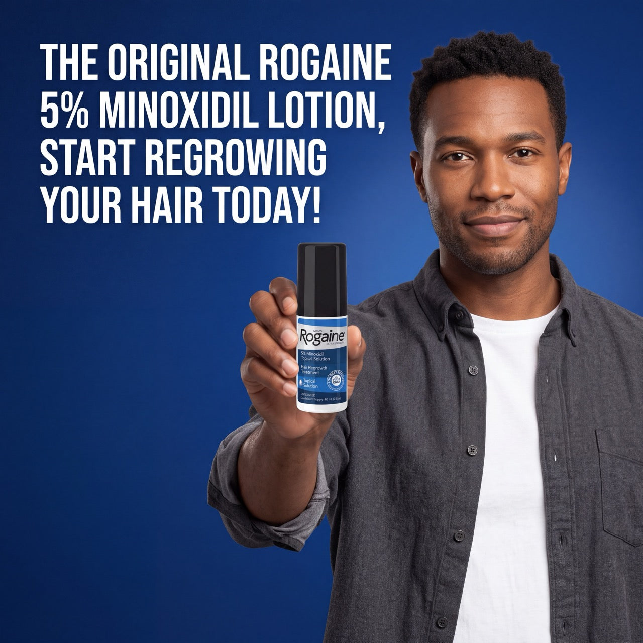 Rogaine Minoxidil Lotion 5% for Men - 6 Month Supply