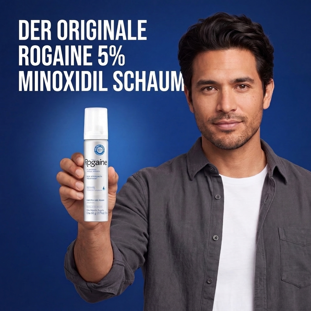 Rogaine Minoxidil Schaum 5% für Männer – 9 Monatsvorrat