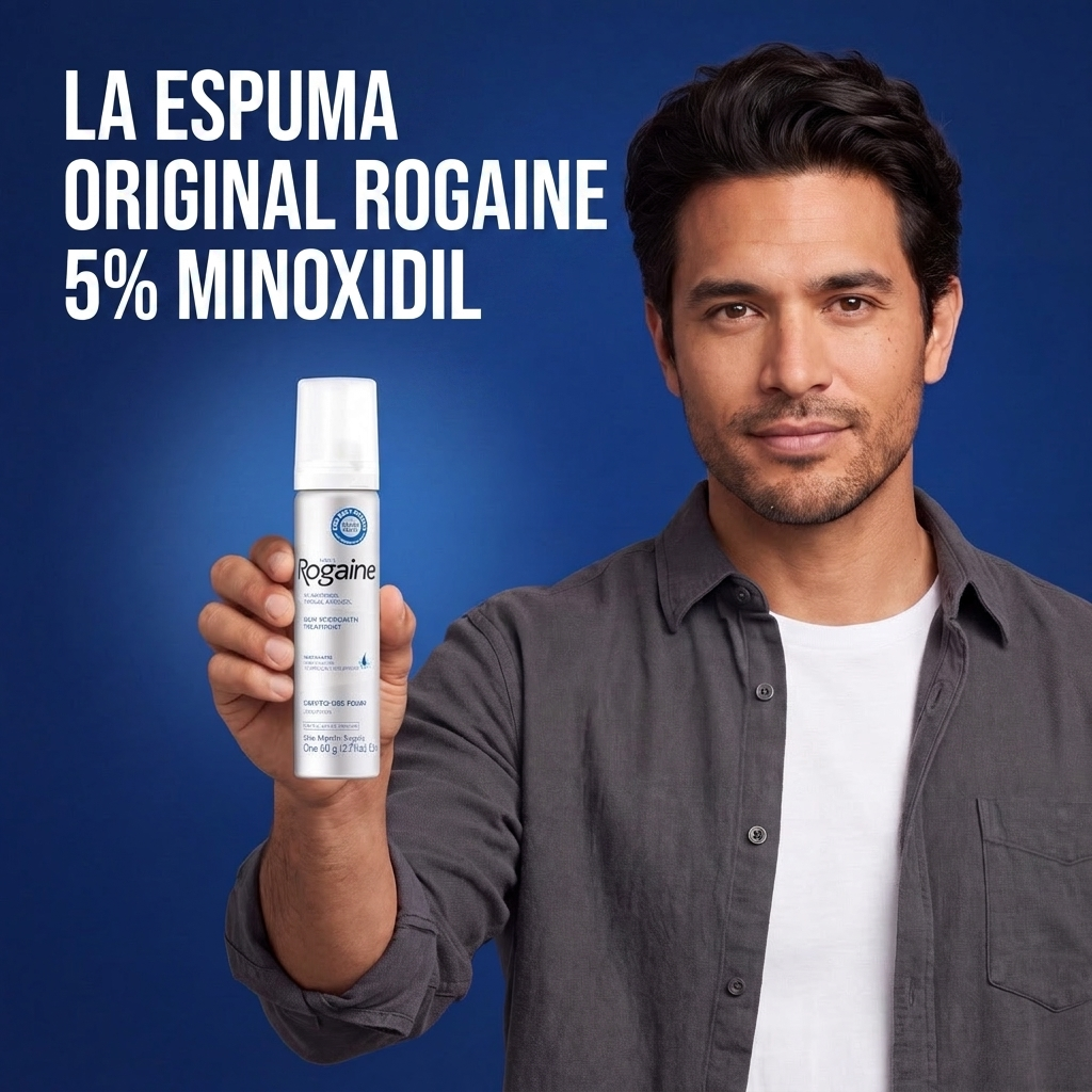 Rogaine Espuma de Minoxidil 5% para Hombres – Suministro para 9 Meses