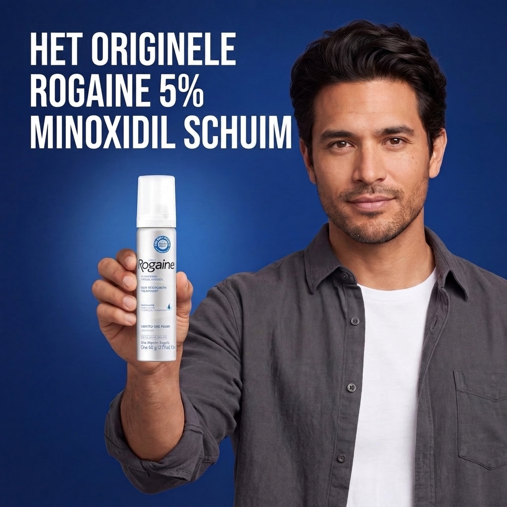 Rogaine Minoxidil Schuim 5% voor Mannen – 6 Maanden Voorraad