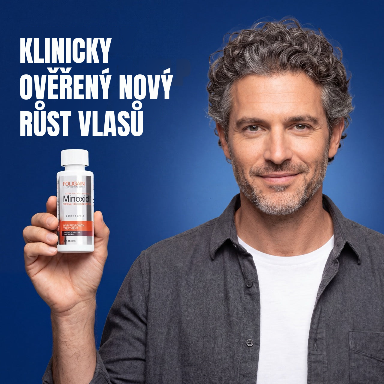 Foligain roztok Minoxidil 5% pro muže – zásoba na 12 měsíců