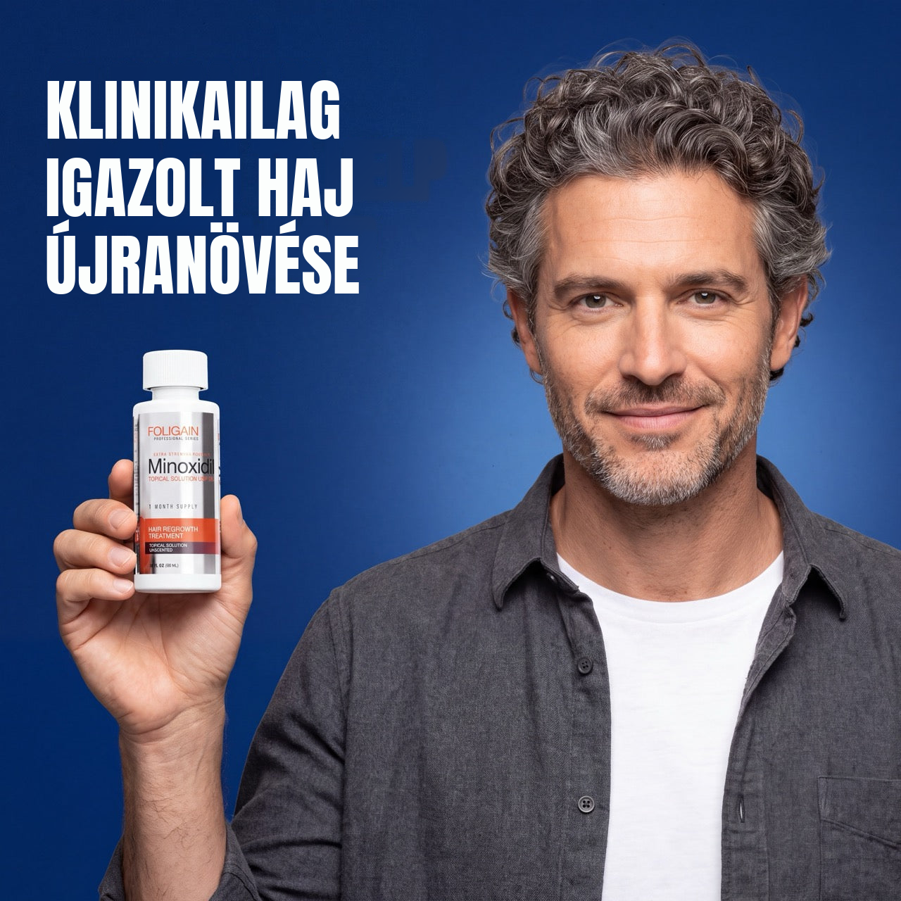 Foligain minoxidil oldat 5% férfiaknak - 12 havi adag