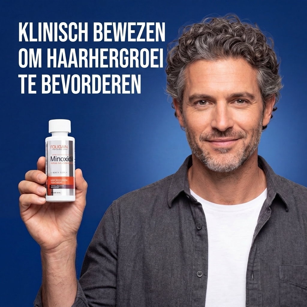 Foligain Minoxidil Lotion 5% voor Mannen – 9 Maanden Voorraad