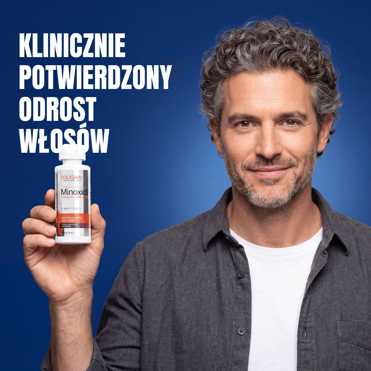Foligain Płyn z minoksydylem 5% dla mężczyzn – zapas na 12 miesięcy
