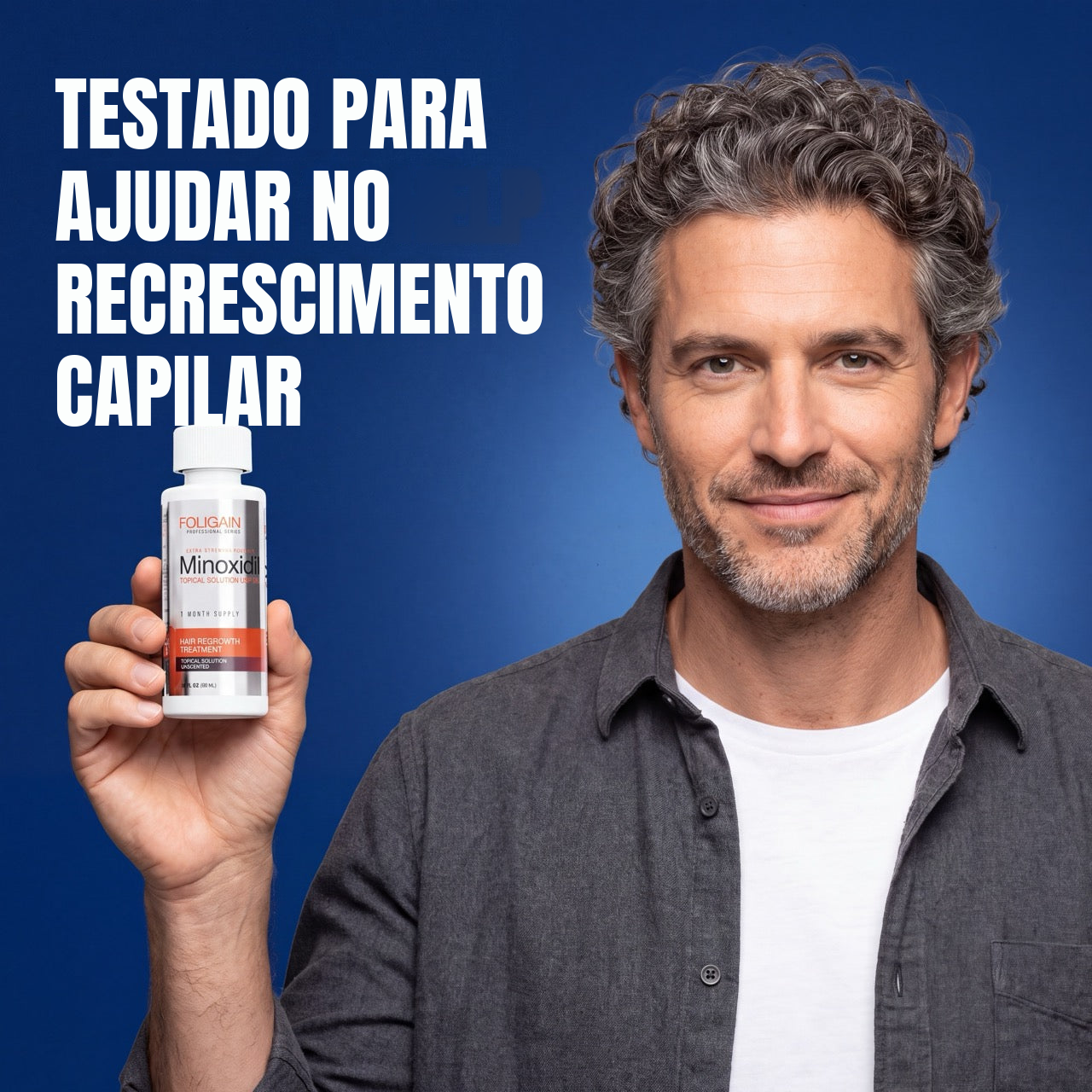 Foligain Minoxidil Lotion 5% for Men - Fornecimento para 12 Meses