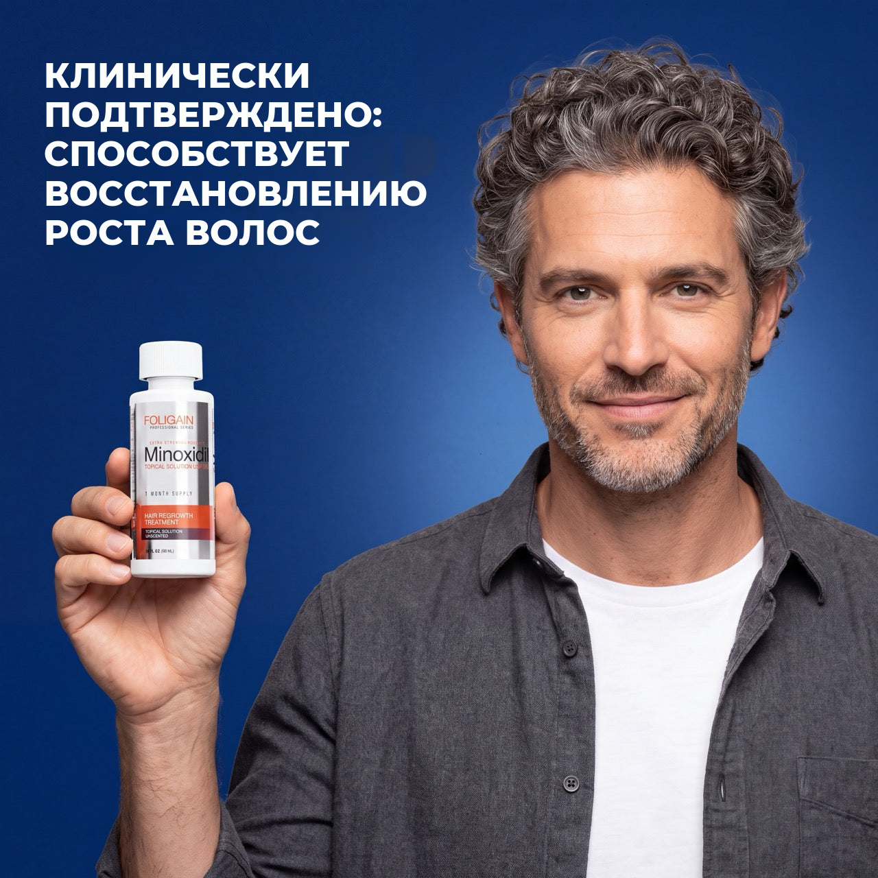 Foligain раствор миноксидила 5% для мужчин — запас на 12 месяцев