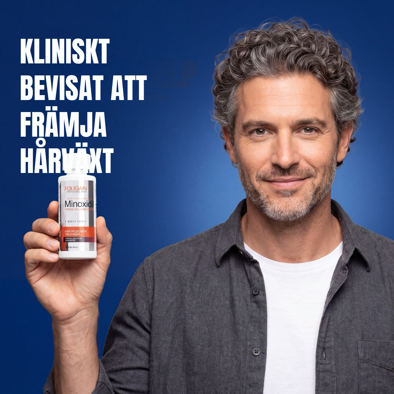 Foligain Minoxidil Lösning 5% för Män - 12 Månaders Förbrukning
