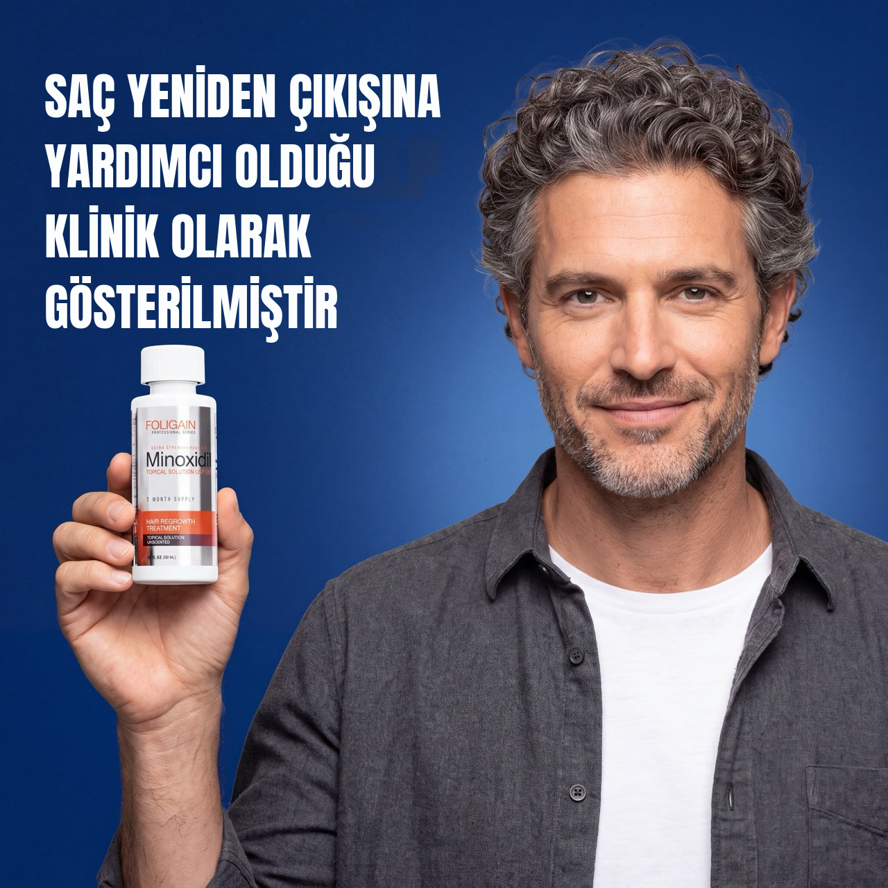 Foligain Minoxidil Lotion 5% for Men - 12 Aylık Kullanım