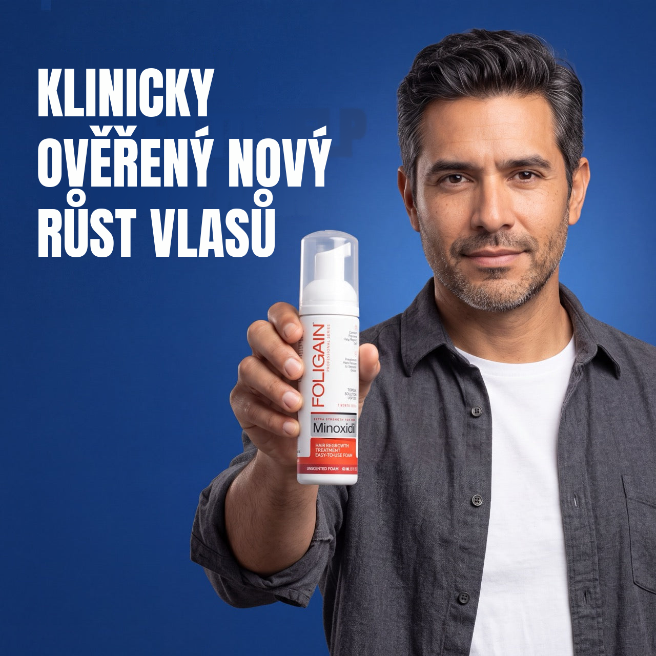 Foligain Minoxidil Pěna 5% pro muže - zásoba na 12 měsíců