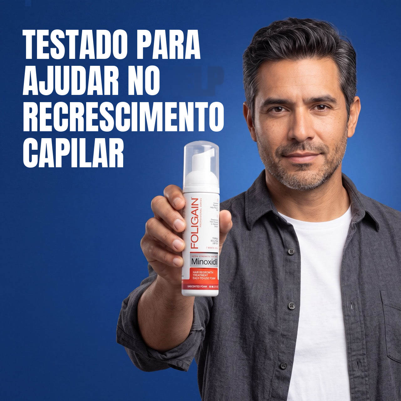 Foligain Espuma de Minoxidil 5% para Homens - Fornecimento para 12 Meses