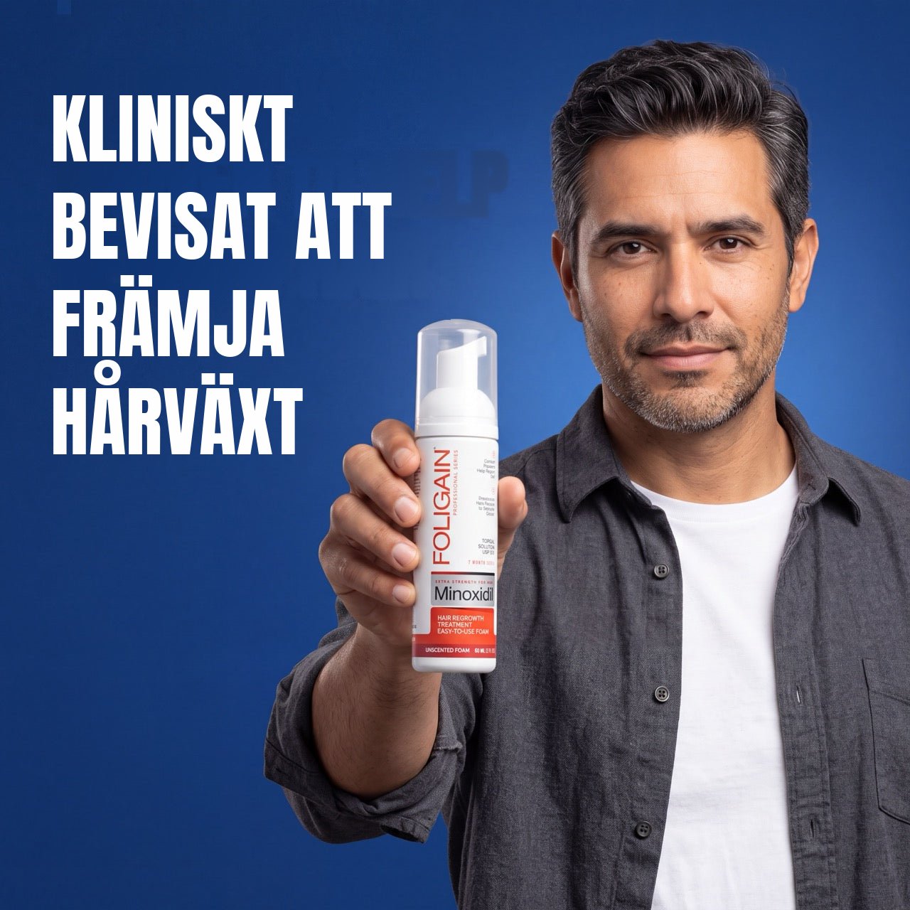 Foligain Minoxidil-skum 5% för män – 12 månaders förbrukning