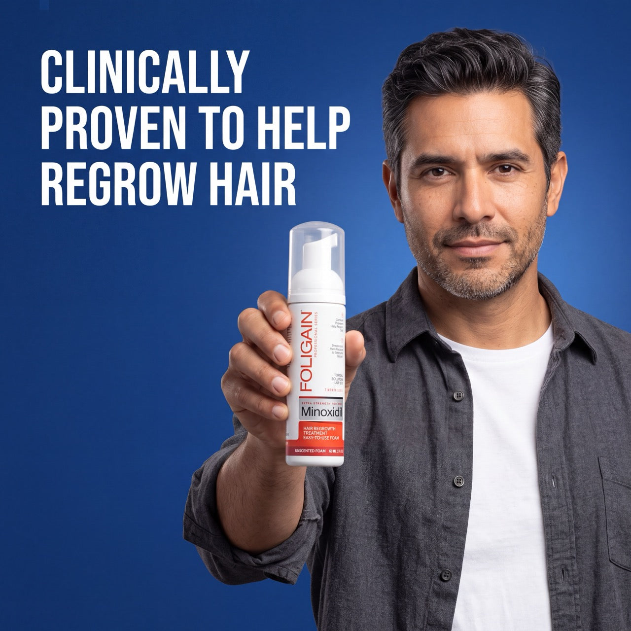 Foligain Minoxidil Foam 5% for Men - 9 Month Supply