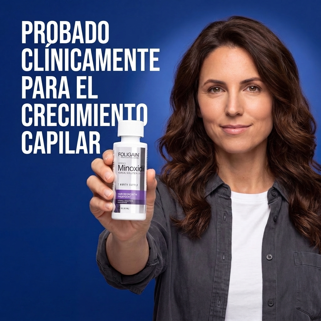 Foligain Loción de Minoxidil 2% para Mujeres – Suministro para 6 Meses