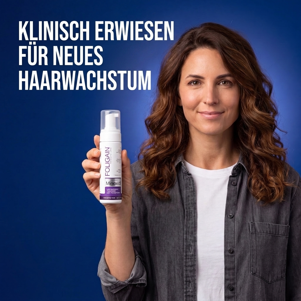 Foligain Minoxidil Schaum 2% für Frauen – 6 Monatsvorrat