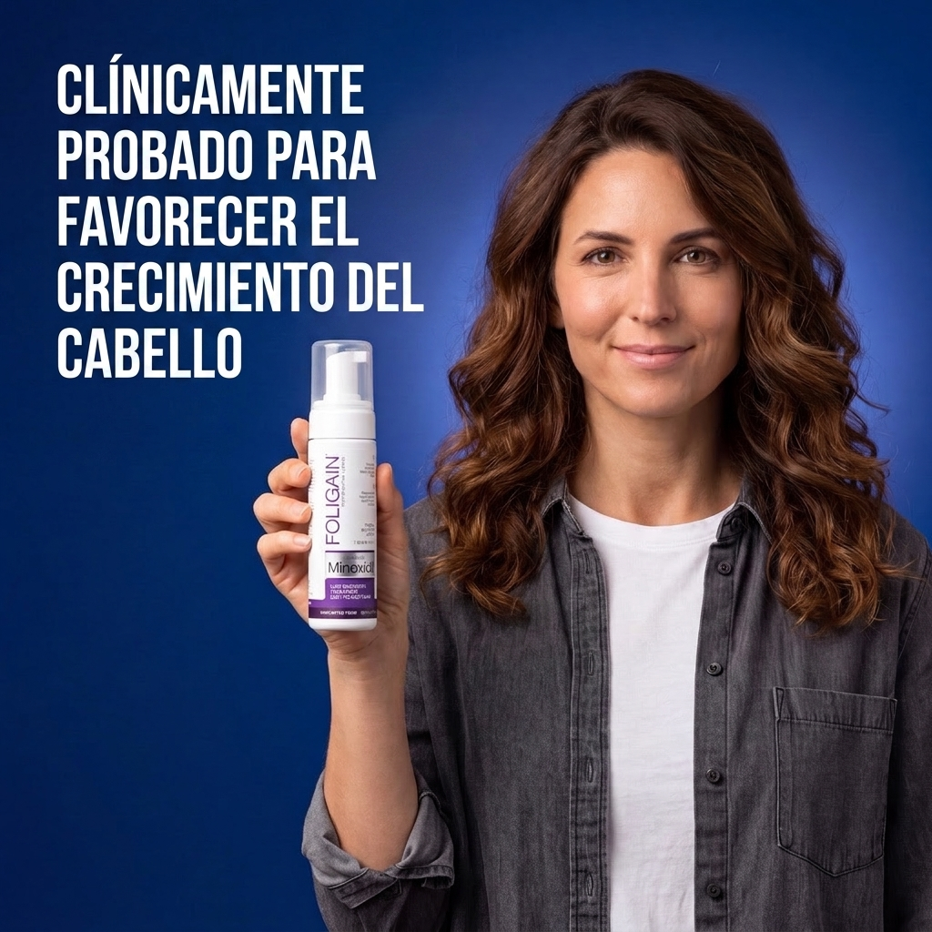Foligain Espuma de Minoxidil 2% para Mujeres – Suministro para 9 Meses