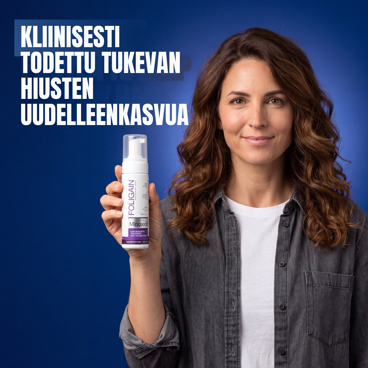 Foligain Minoksidiilivaahto 2% naisille – 12 kuukauden pakkaus