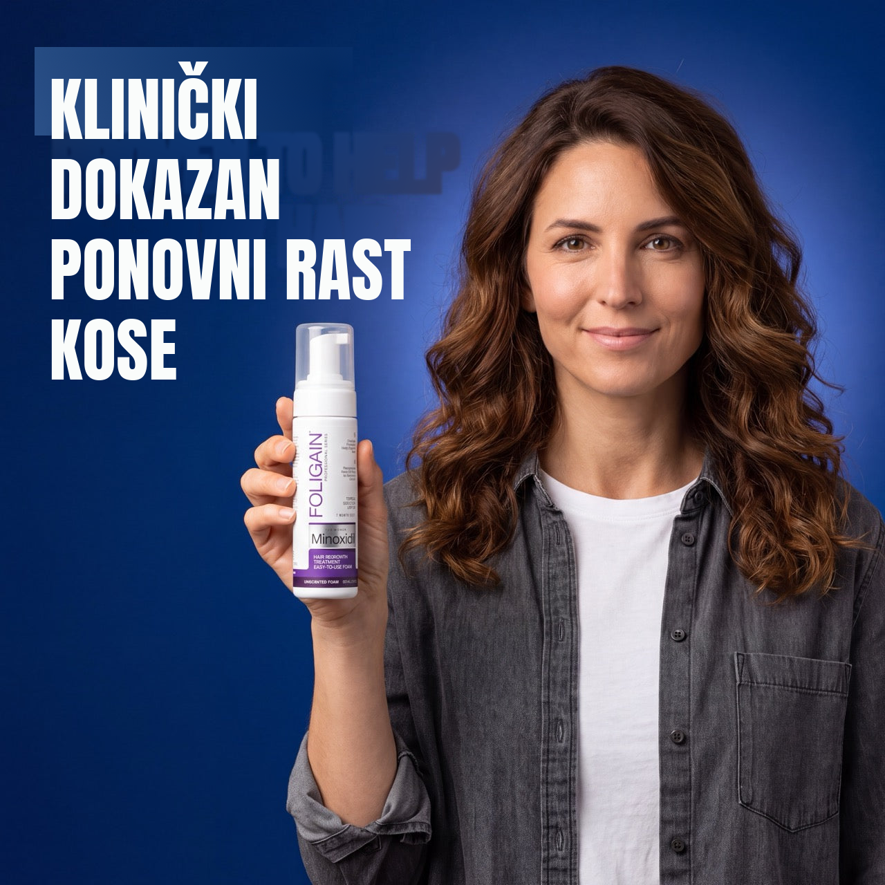 Foligain Minoxidil Pjena 2% za žene - zaliha za 12 mjeseci