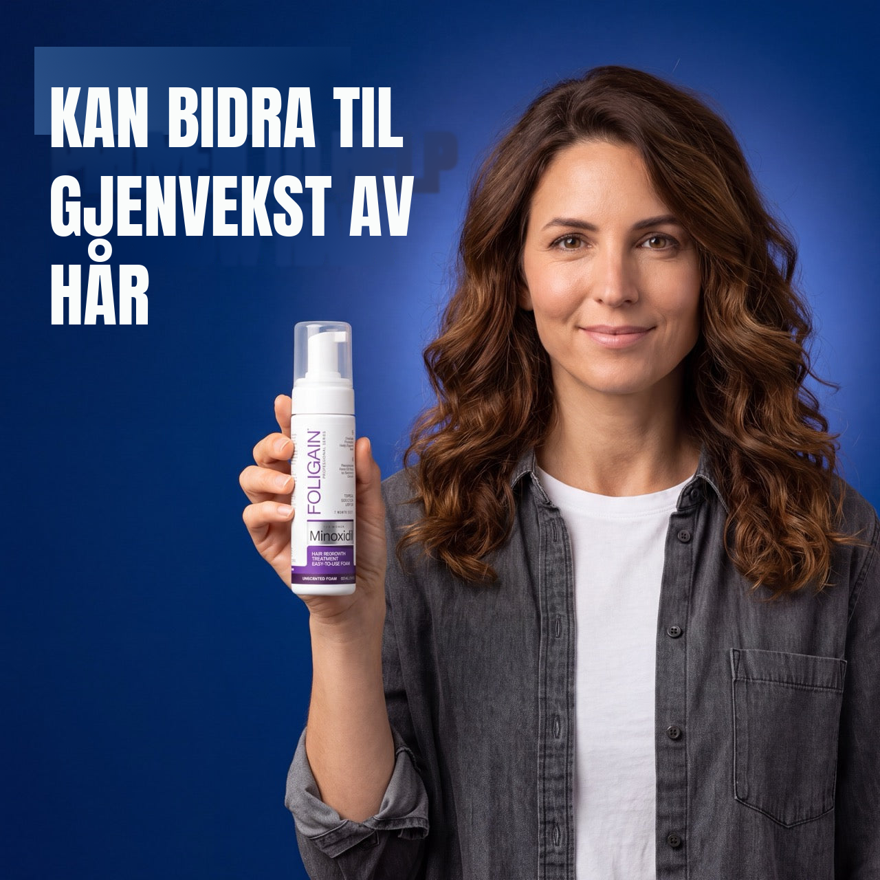 Foligain Minoksidil Skum 2% for Kvinner - 12 Måneders Forbruk